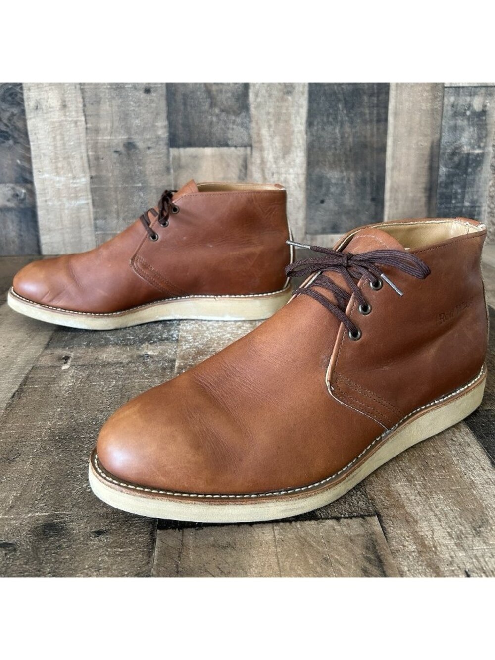 Red Wing 595 Chukka Leather Lace Up Work Boots Mens 13 D